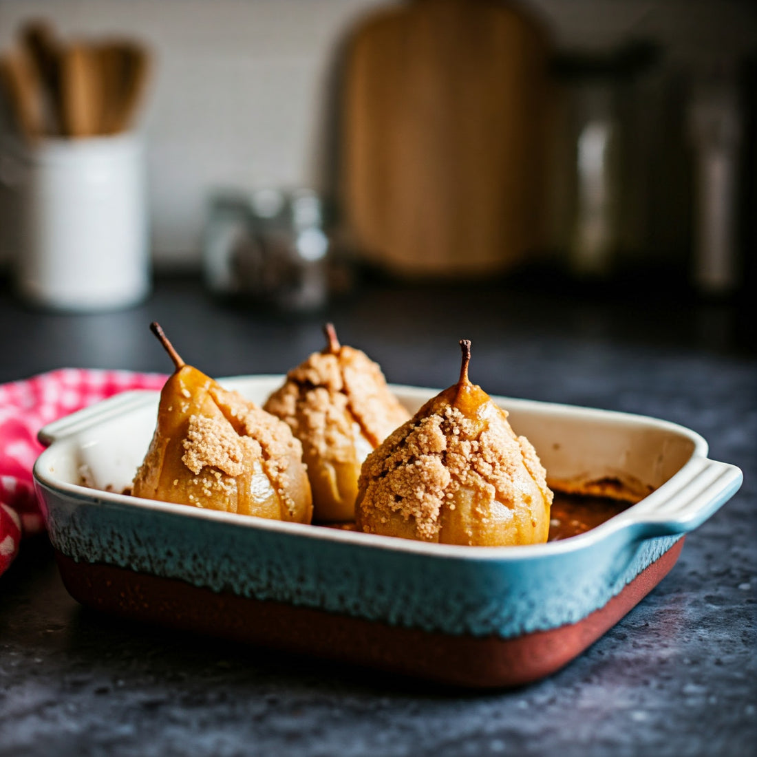 HARVEST SEASON: DELICIOUS BAKED PEARS WITH VANILLA BEAN