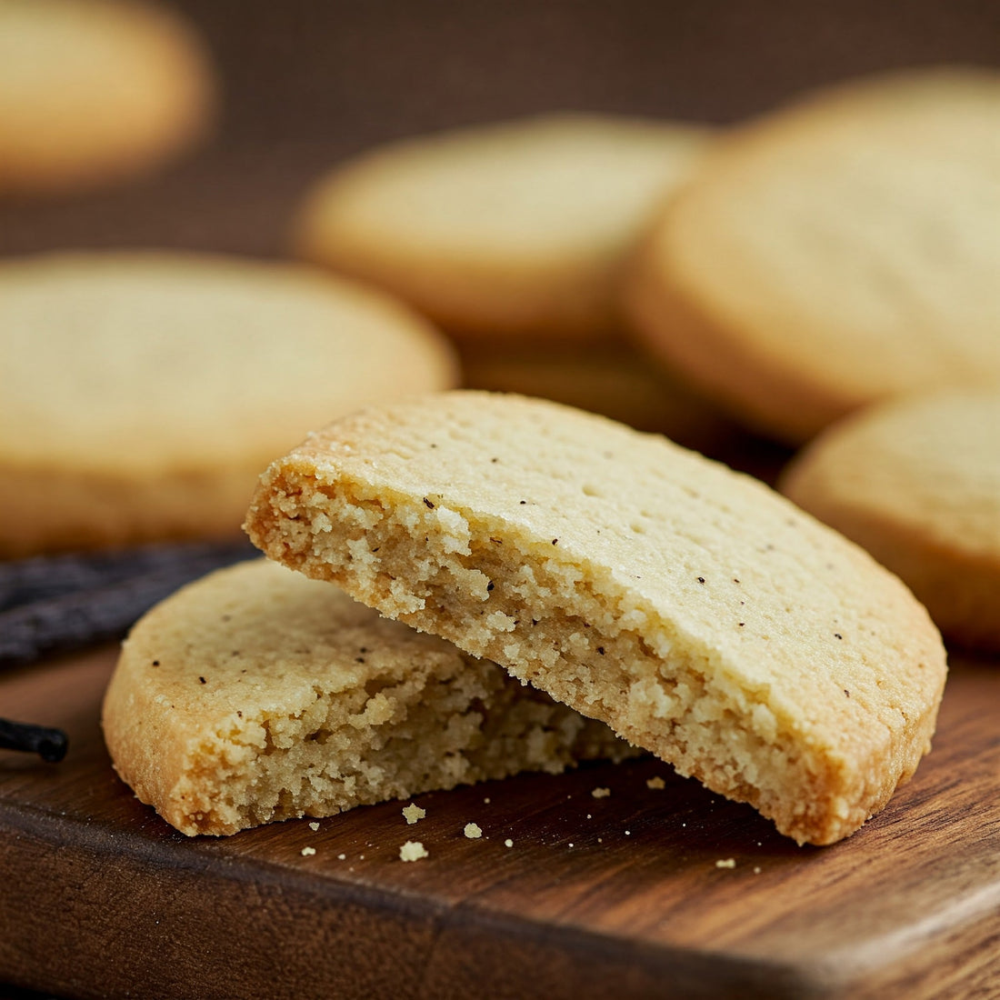 Comforting Winter Desserts: Chocolate - Dipped Scottish Shortbread with Vanilla Twist