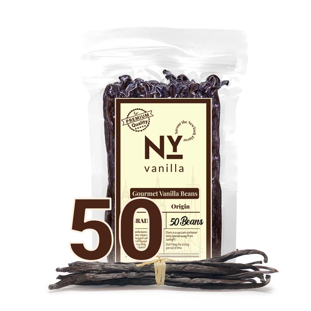 Bulk Vanilla Beans Grade A – Buy 50 for Bakers - NY Vanilla